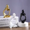 Statue Abstraite “Le Penseur” | Sculpture Design, Décoration Nordique & Yoga